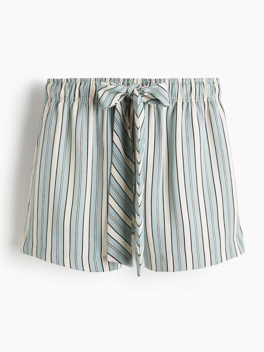 Striped drawstring shorts